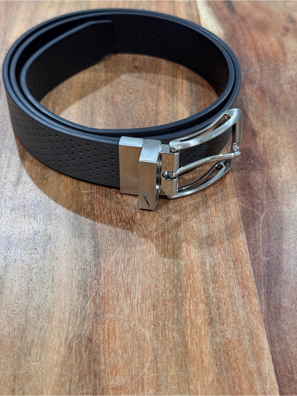 Nike Golf Tour Reversible Golf Belt with Silver Buckle